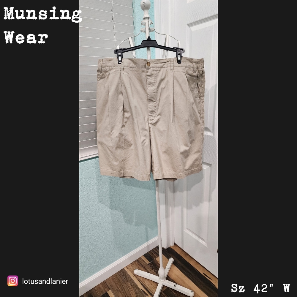 Munsingwear Men's Pleated Shorts Sz 46